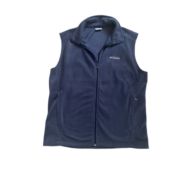 Columbia Men’s Vest Blue Sleeveless Size Medium - Picture 2 of 4